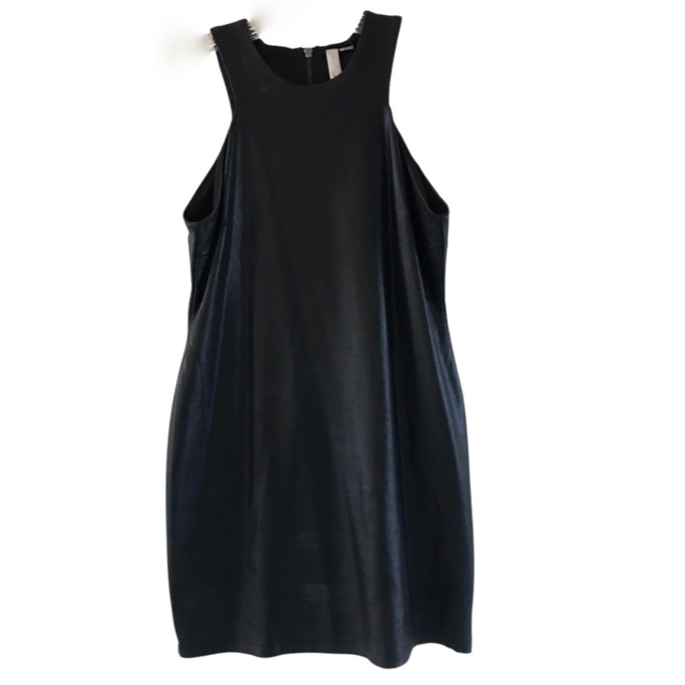 Leather Like Mini Dress